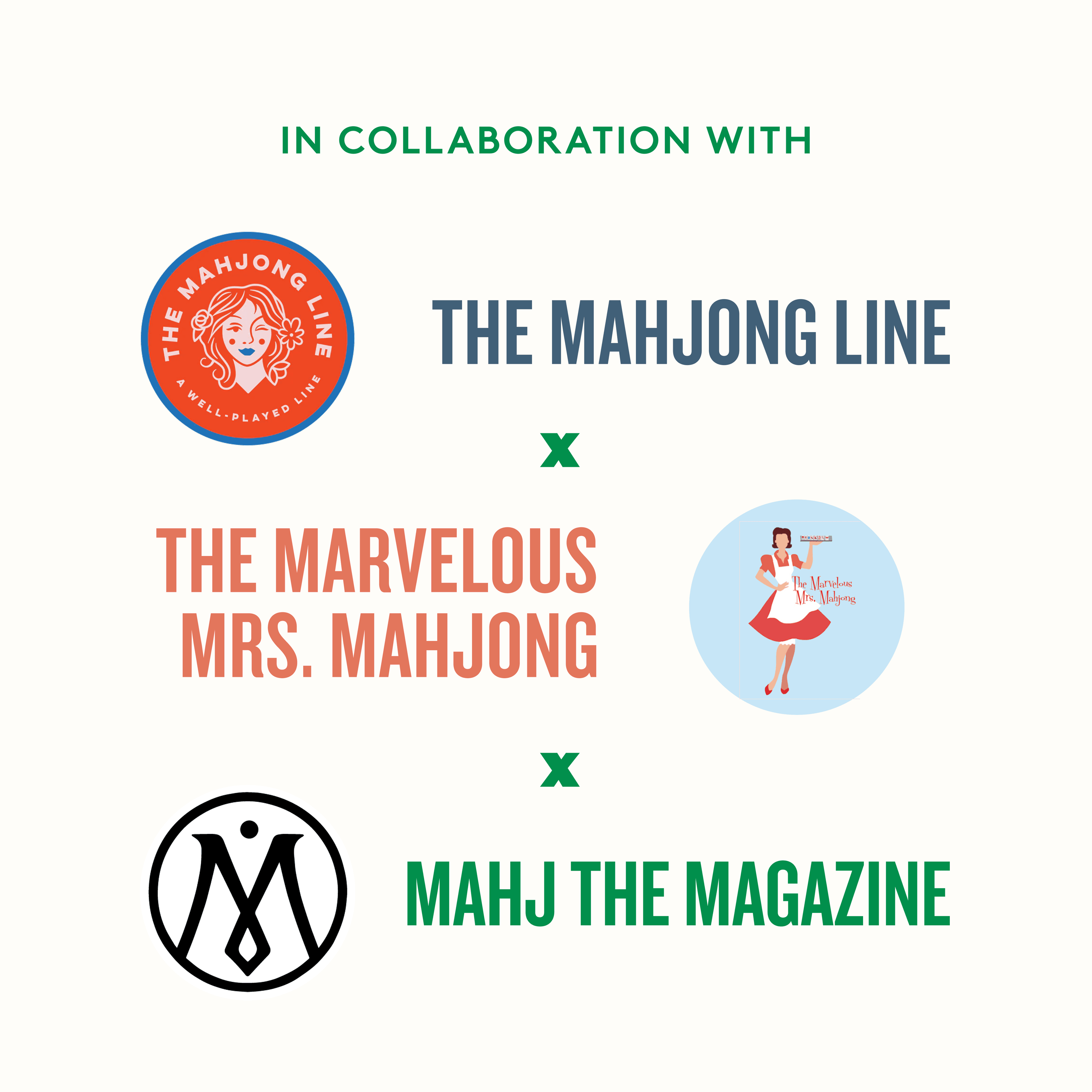 The Mahjong Line x The Marvelous Mrs. Mahjong x Mahj the Magazine